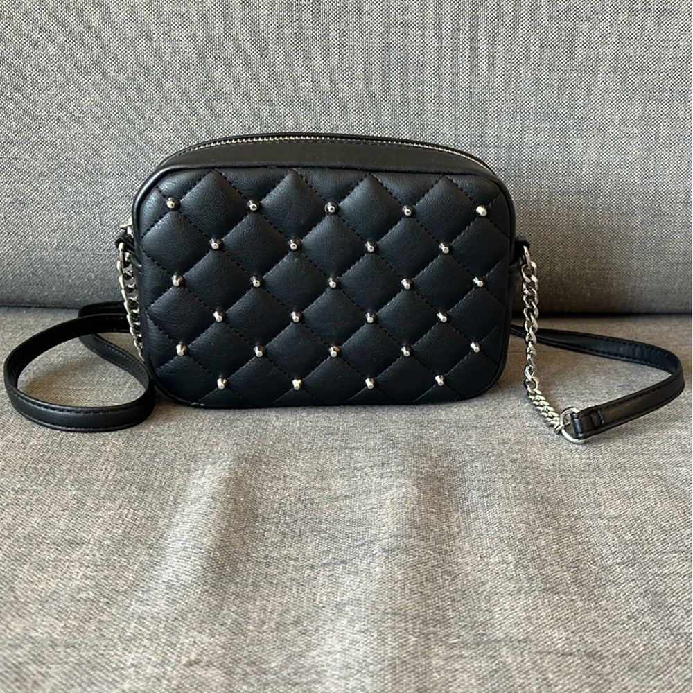Rebecca Minkoff Studded Black Quilted Crossbody Bag NWT